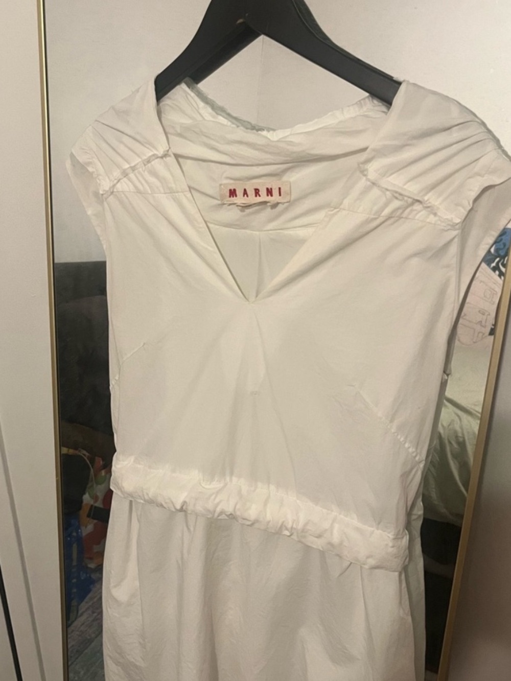 White MARNI Sleeveless Dress